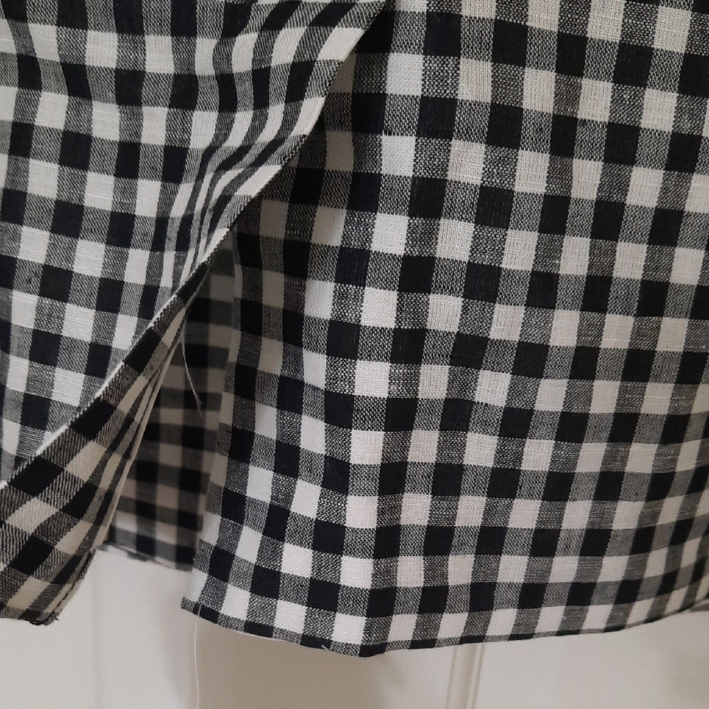 Talbots Classic Black and White Gingham Blazer - Picture 11 of 14